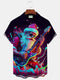 Men's Christmas Funny Graphic Short Sleeve Hawaiian Shirt